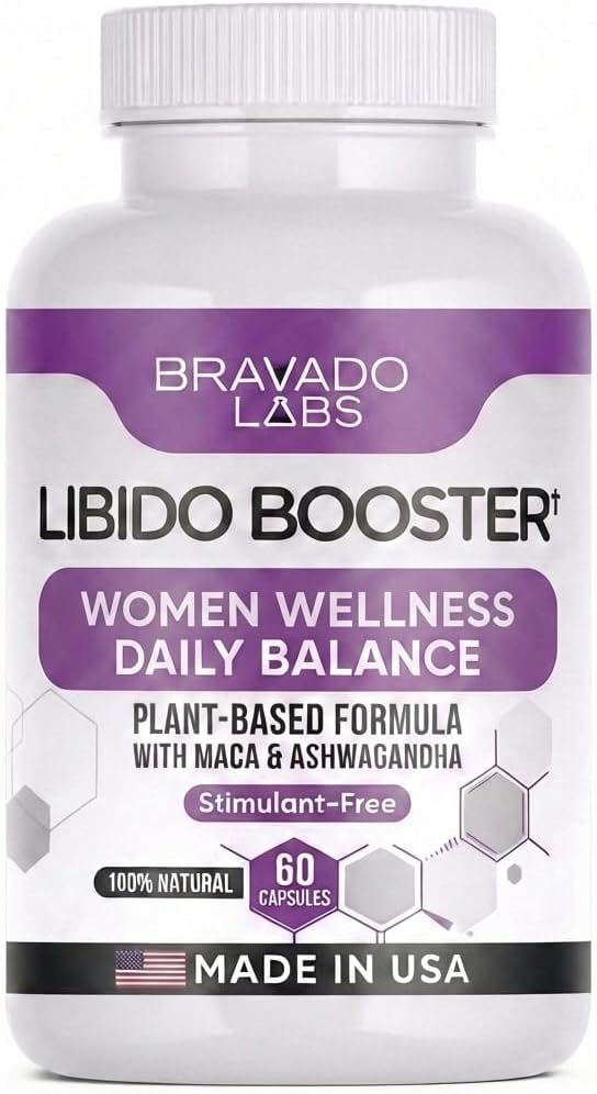 Female Libido Booster for Women – Advanced Women’s Intimacy & Confidence Support – Plant-Based Herbal Blend with Maca, Ginseng & L-Arginine – Made in USA – 60 Capsules