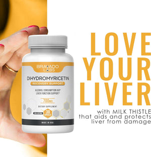 Premium Dihydromyricetin Morning Recovery Support Supplement with Milk Thistle Extract