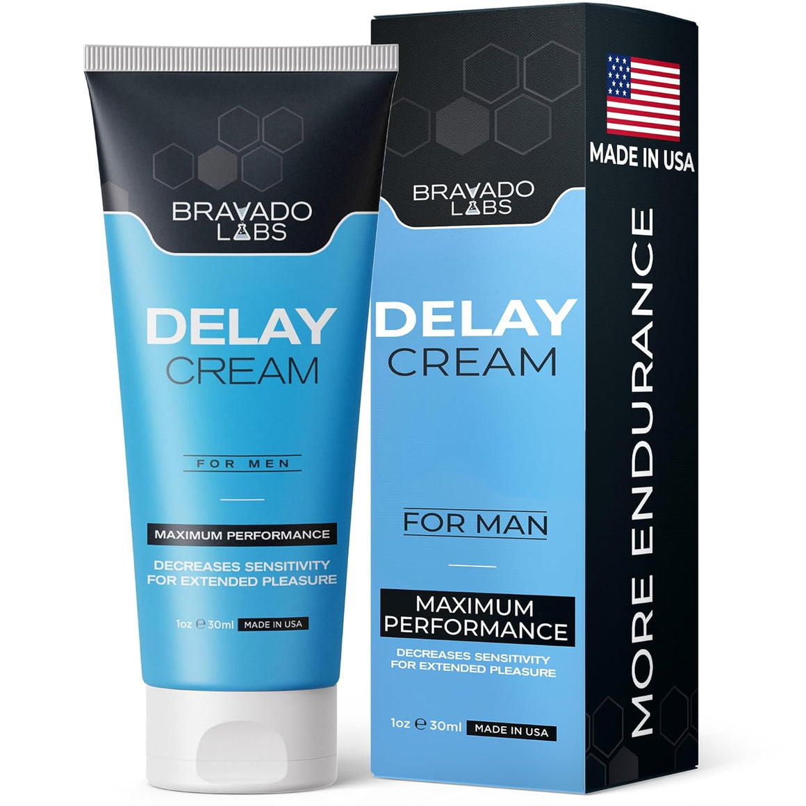 Premium Delay Cream - Advanced Male Desensitizer Numbing Cream - Now with 7.5% Benzocaine